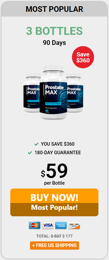 Prostate Max 3 Bottle